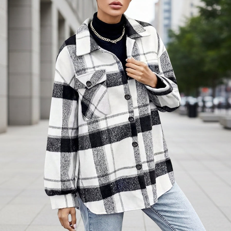 Ellie | Funchal Plaid Flannel Shacket