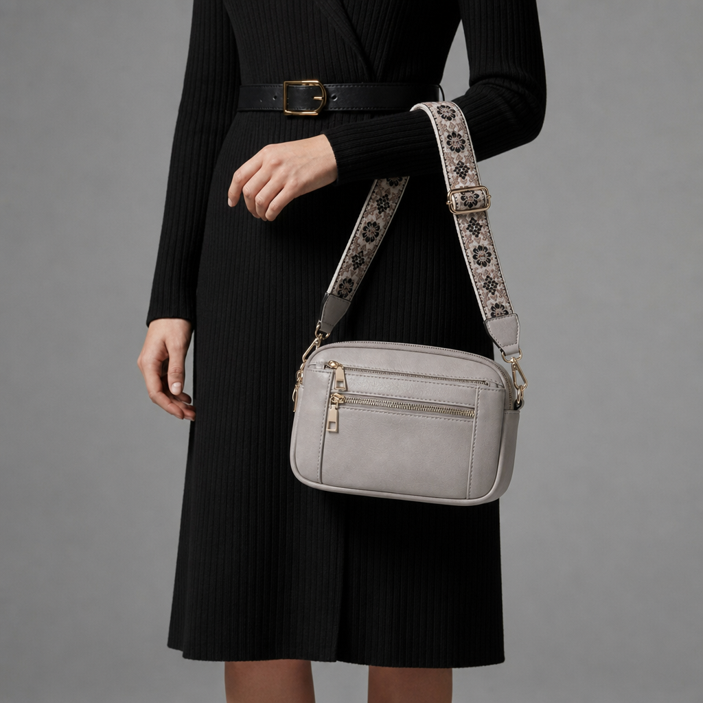 Ellie | Menerbes Faux Leather Crossbody Bag