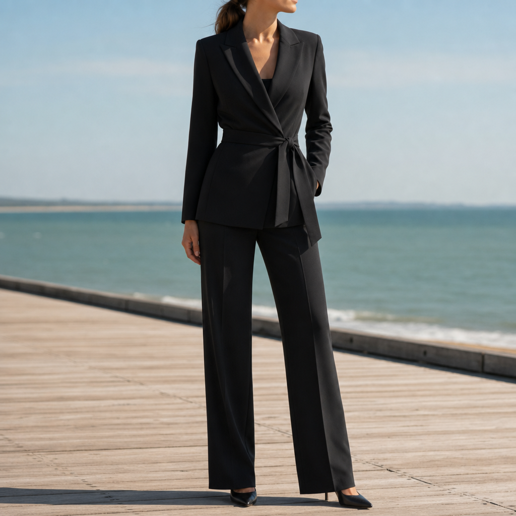 Emilia | Roquebrune Belted Blazer Trouser Set