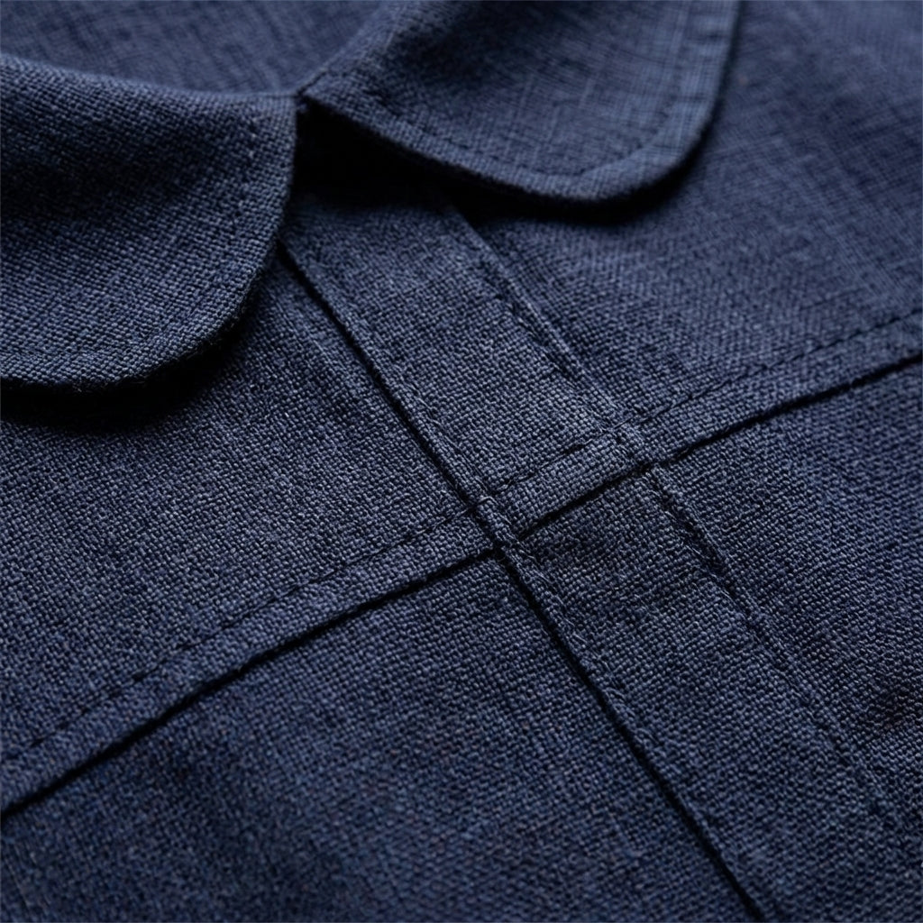 Emilia | Tavienne Linen Blend Lapel Pullover Shirt