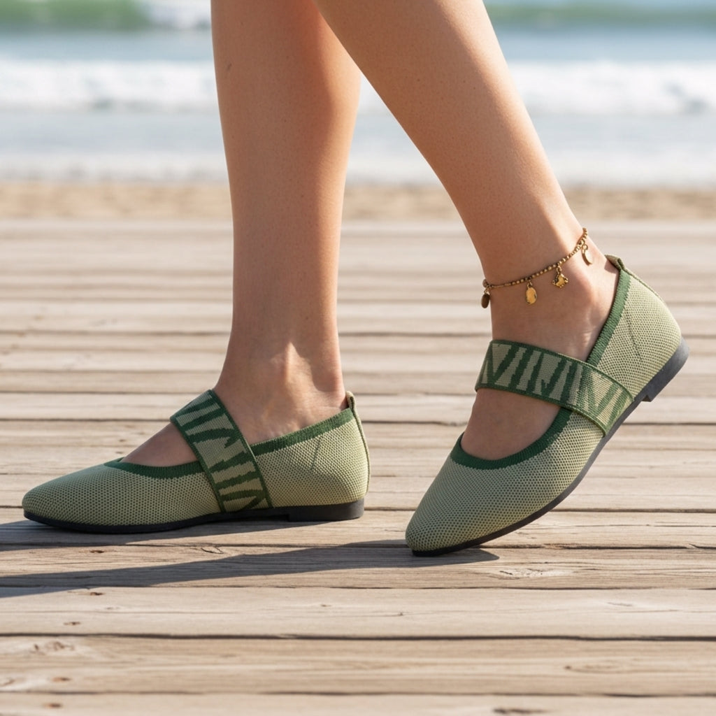 Emily | Bolzano Knit Mary Jane Flats