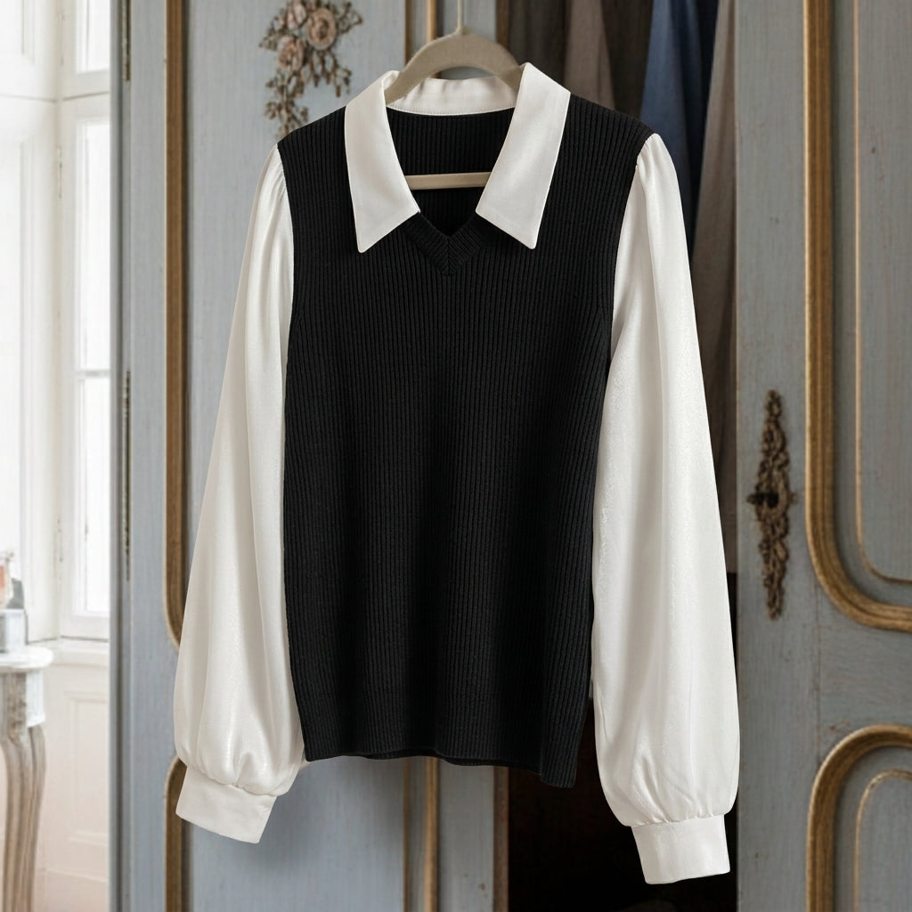 Emily | Elsie Polo Collar Blouse
