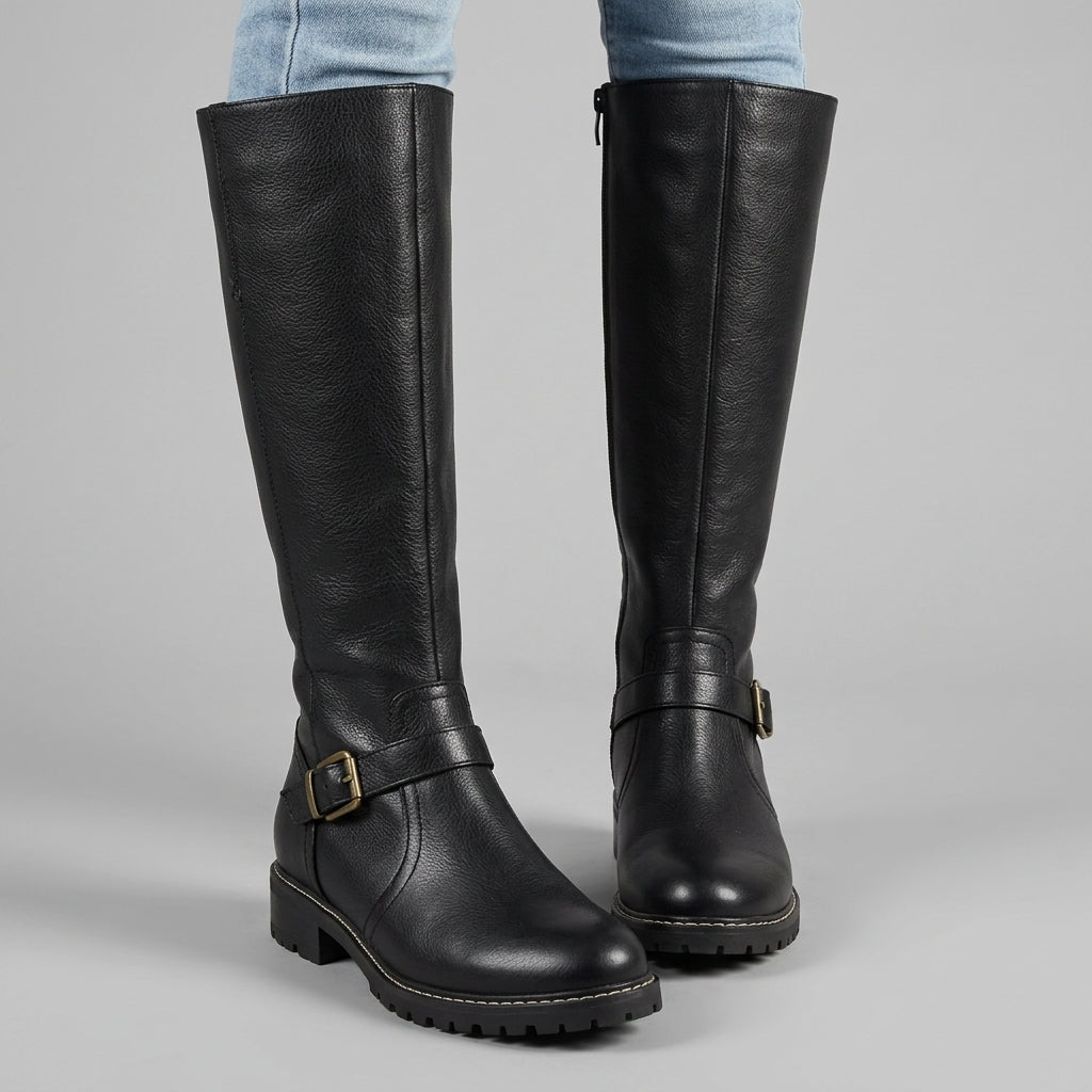 Emily | Grasse Orthopedic Buckle Leather Boots