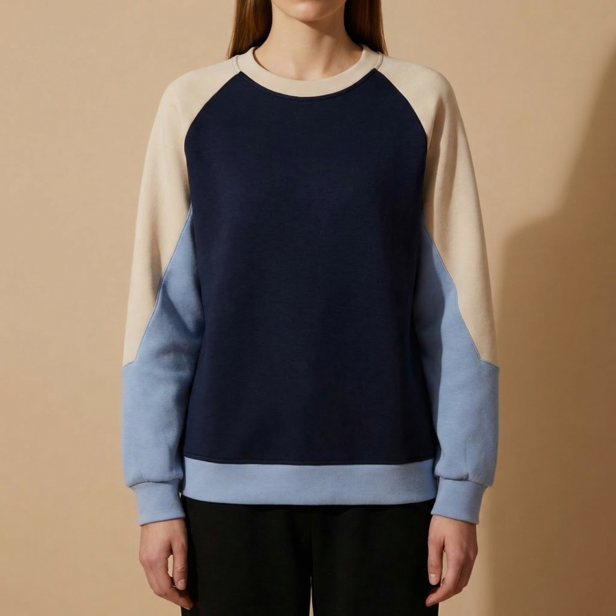 Emily | Lisbon Patchwork Sweatshirt