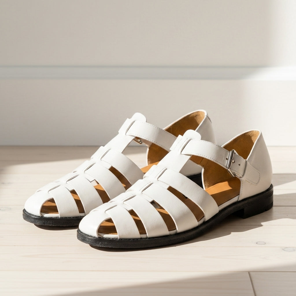 Emma | Uzes Leather Fisherman Sandals