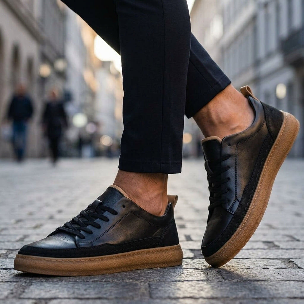 Ethan | Cortona Faux Leather Sneakers