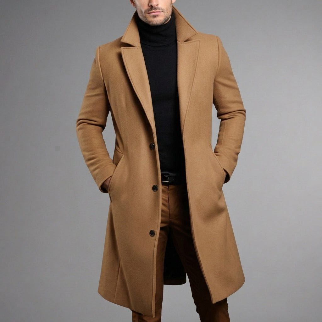 Ethan | Korcula Slim-Fit Long Overcoat