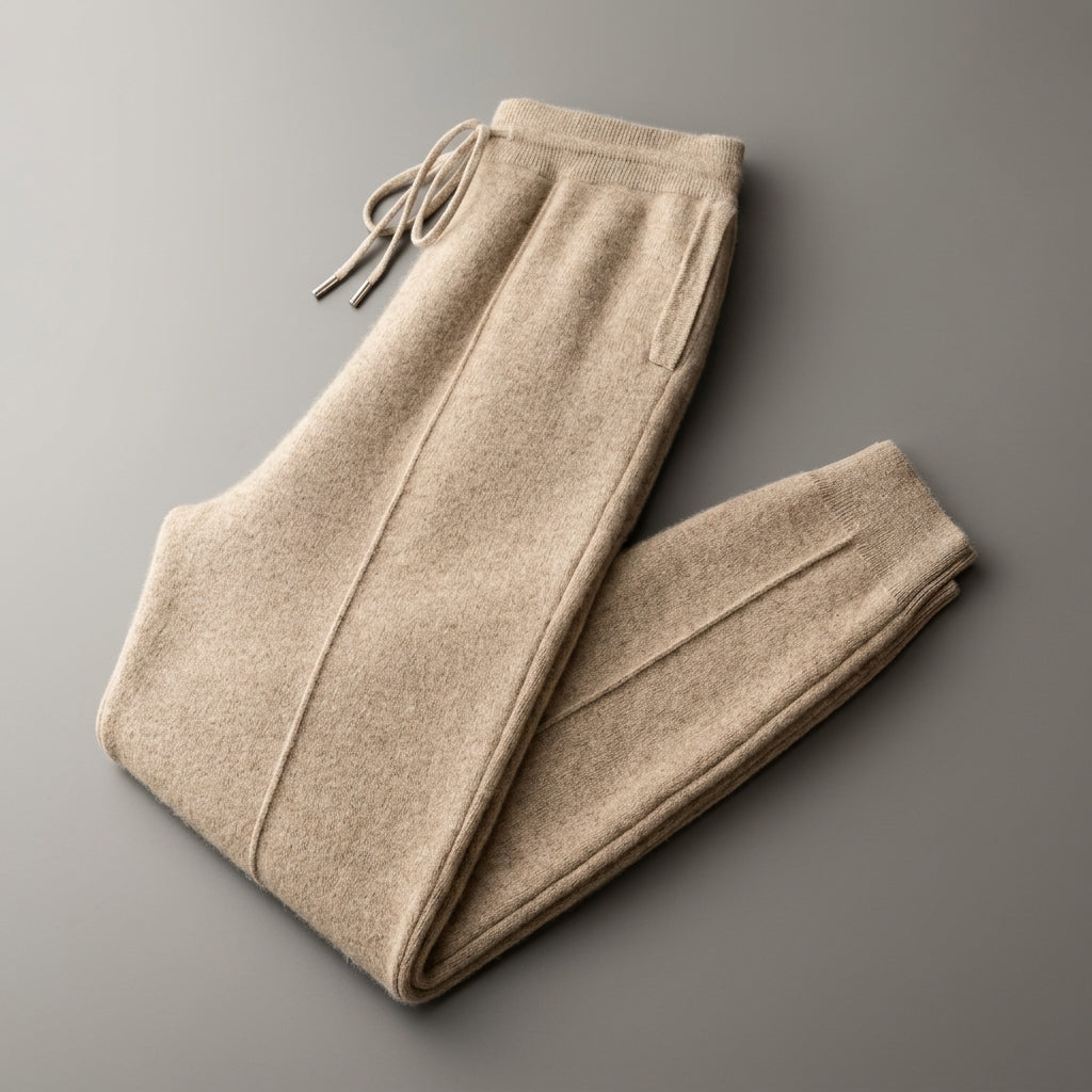 Ezra | Bergamo Soft Cashmere Drawstring Trousers