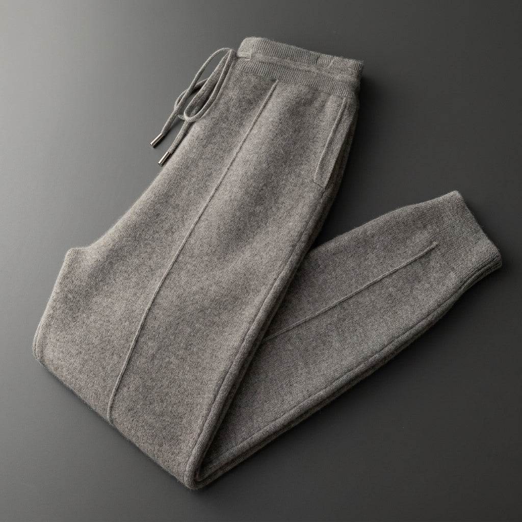 Ezra | Bergamo Soft Cashmere Drawstring Trousers