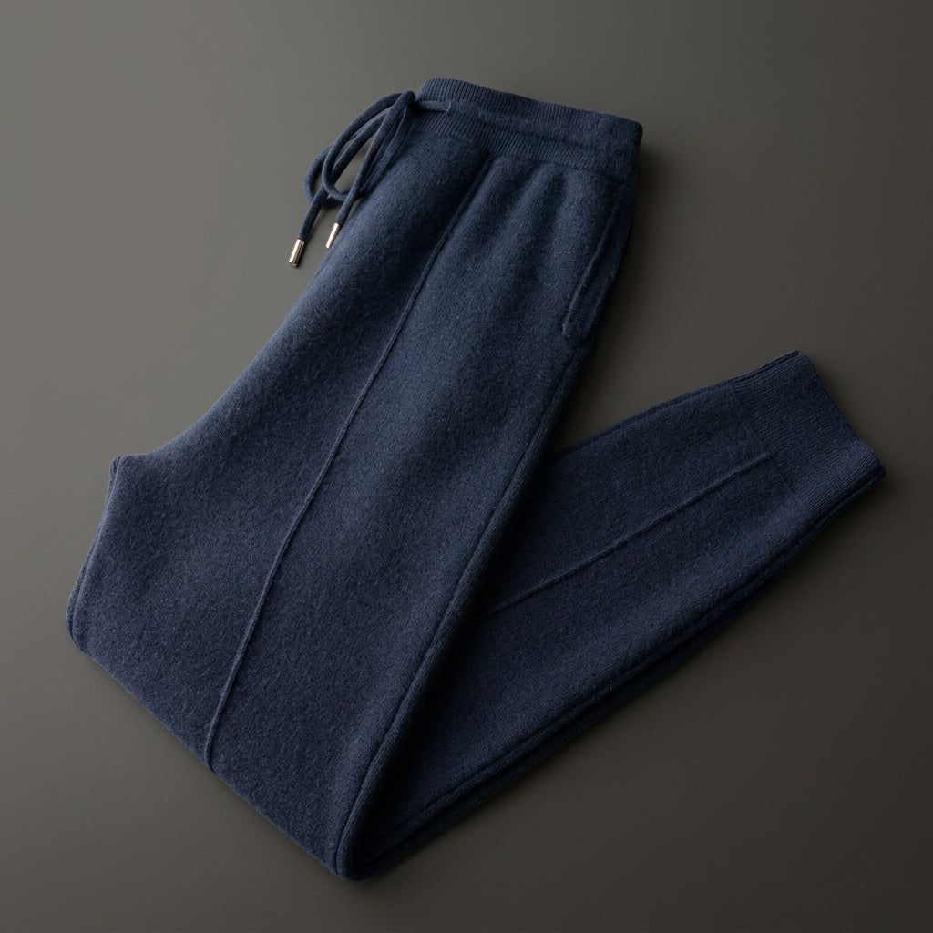Ezra | Bergamo Soft Cashmere Drawstring Trousers