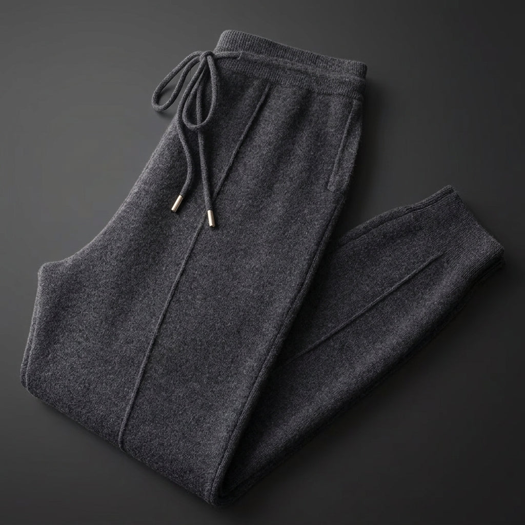 Ezra | Bergamo Soft Cashmere Drawstring Trousers