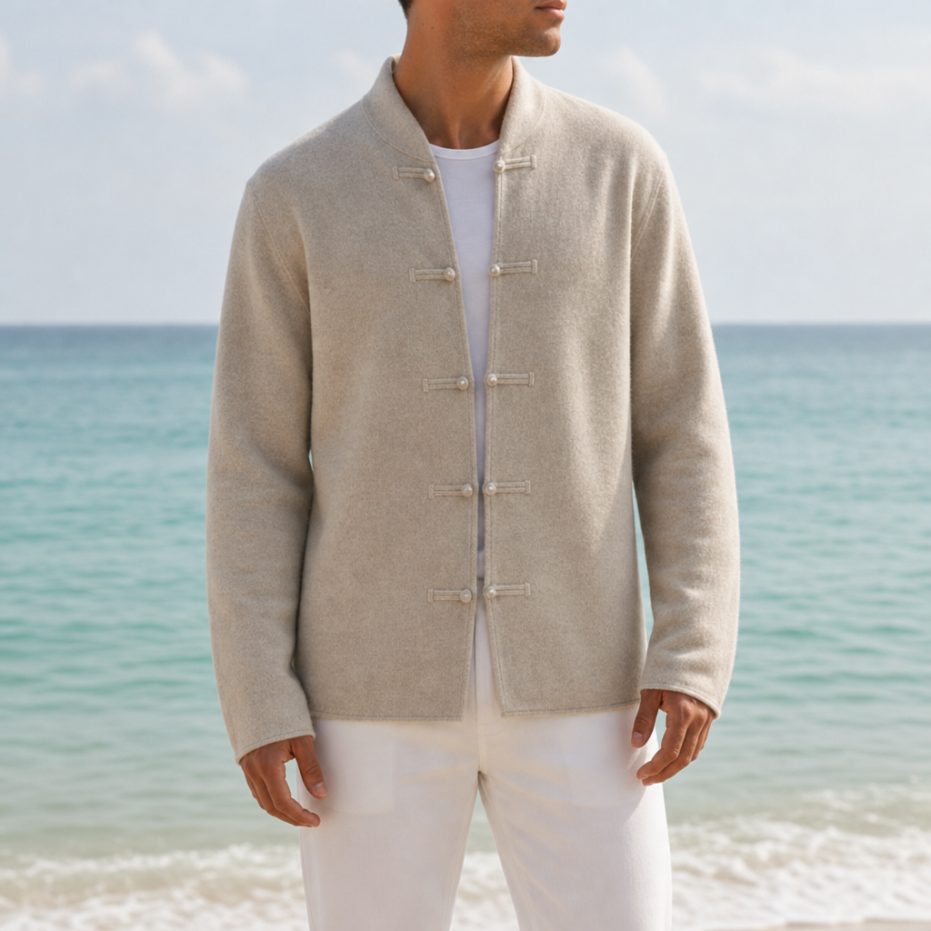 George | Patmos Loop Button Cashmere Cardigan