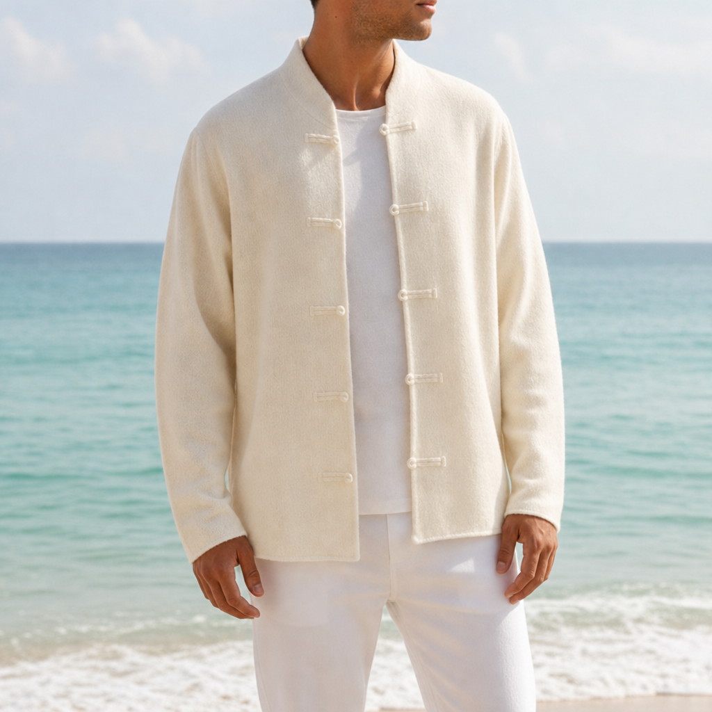 George | Patmos Loop Button Cashmere Cardigan