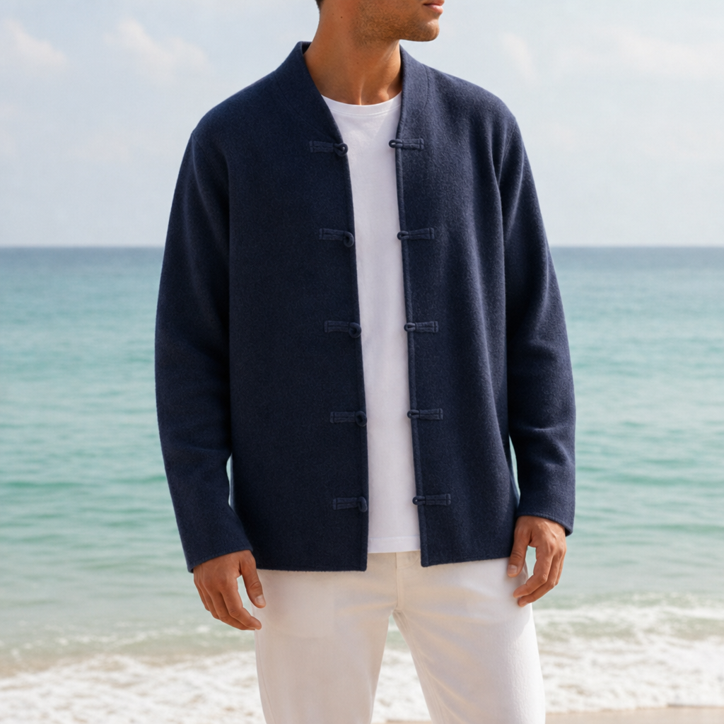 George | Patmos Loop Button Cashmere Cardigan