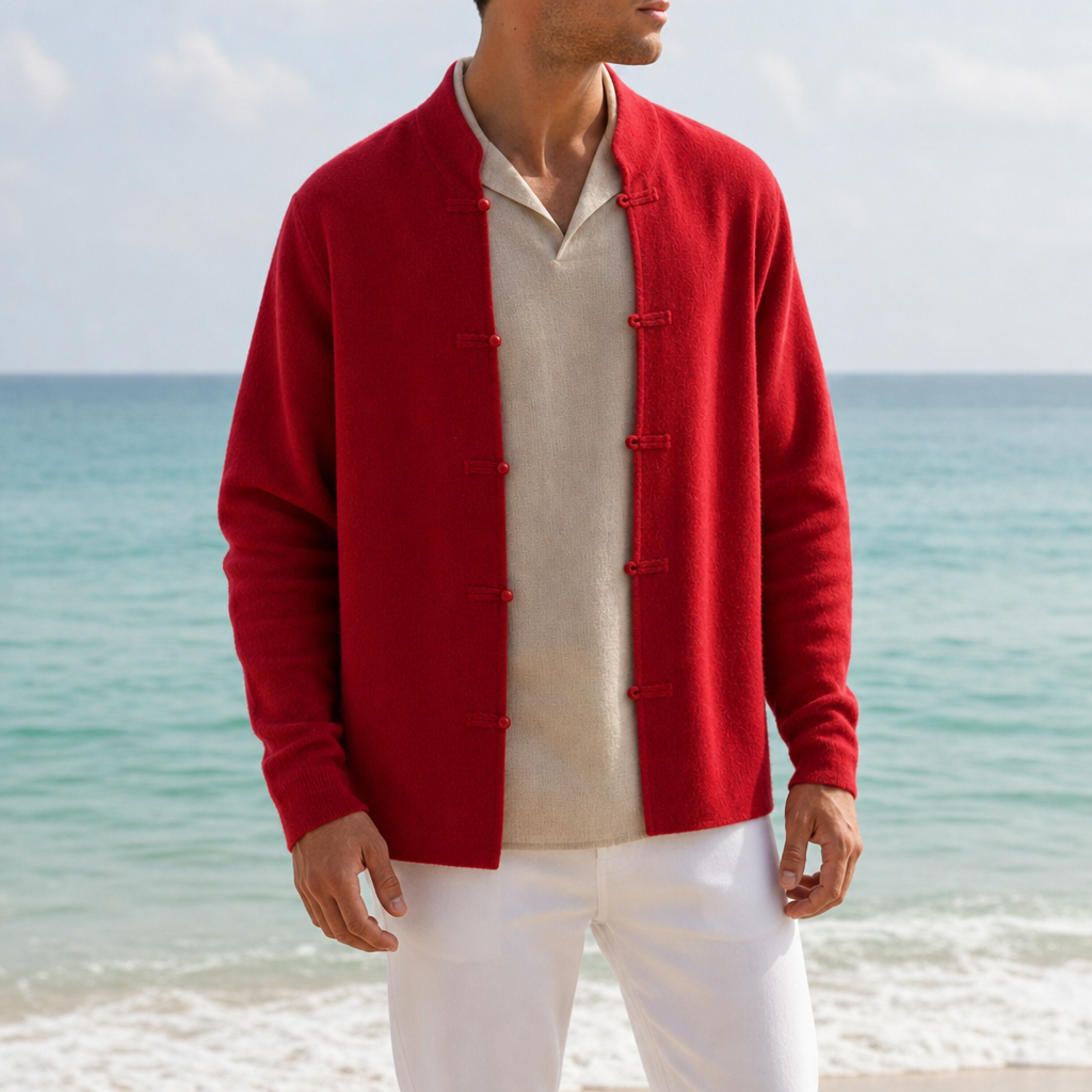 George | Patmos Loop Button Cashmere Cardigan