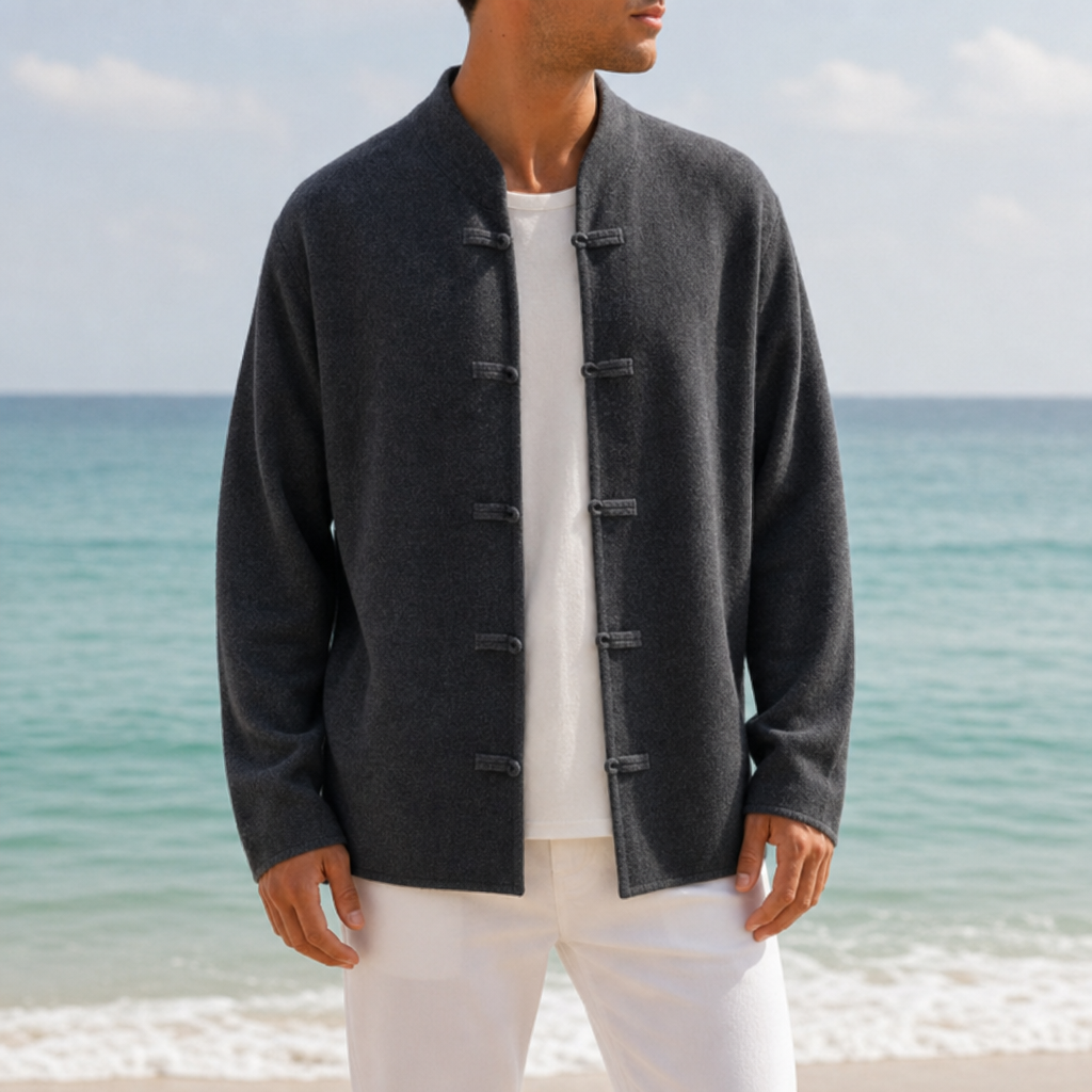 George | Patmos Loop Button Cashmere Cardigan