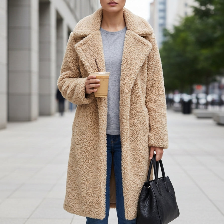Gianna | Noto Long Teddy Coat