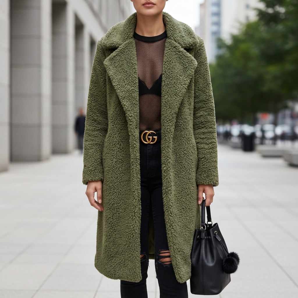 Gianna | Noto Long Teddy Coat