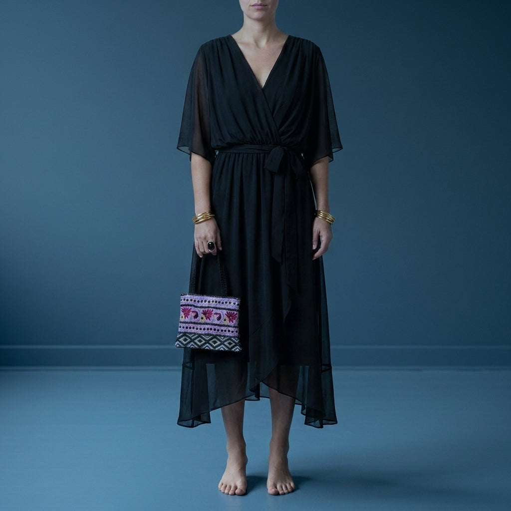 Grace | Mijas Sofia's Wrap Chiffon Dress