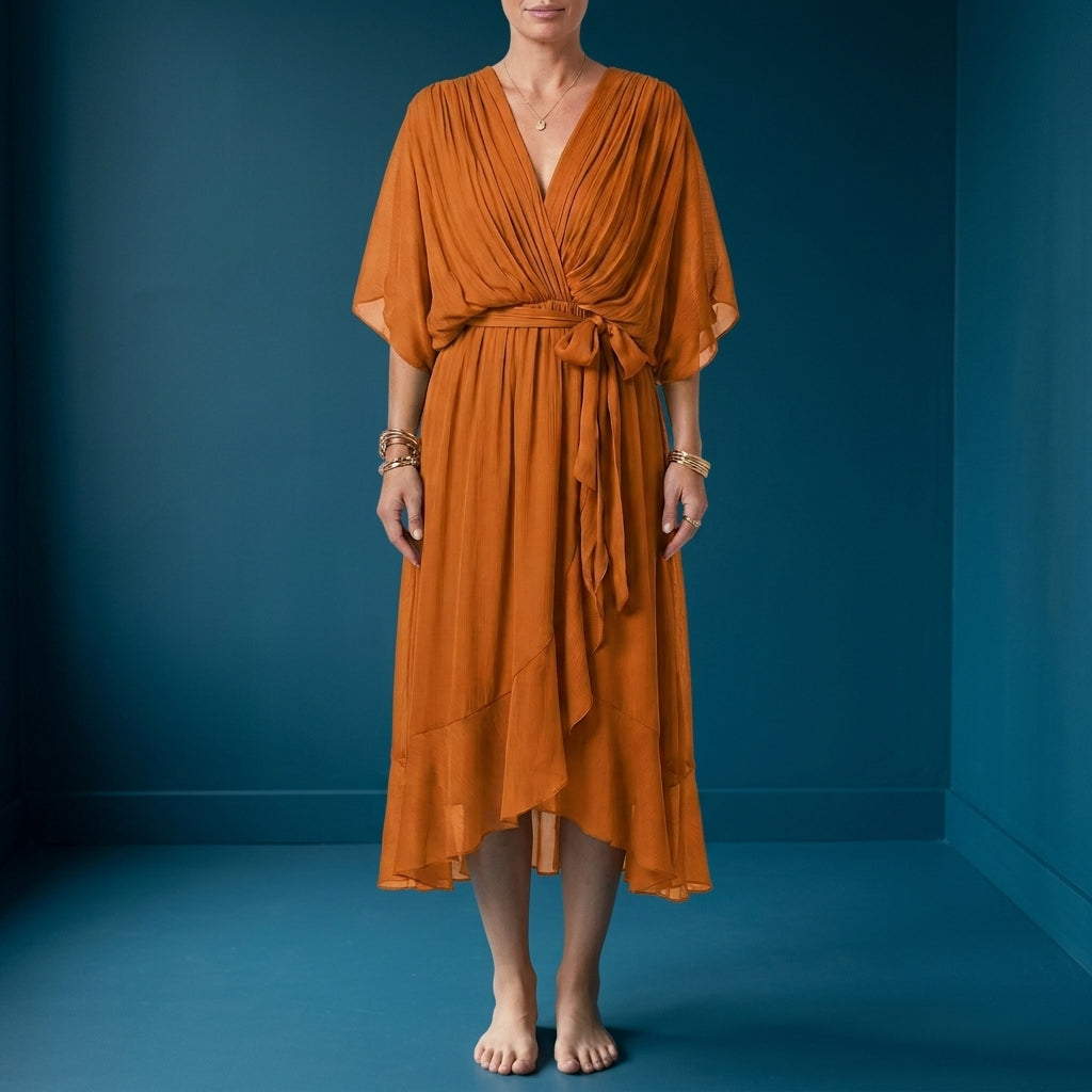 Grace | Mijas Sofia's Wrap Chiffon Dress
