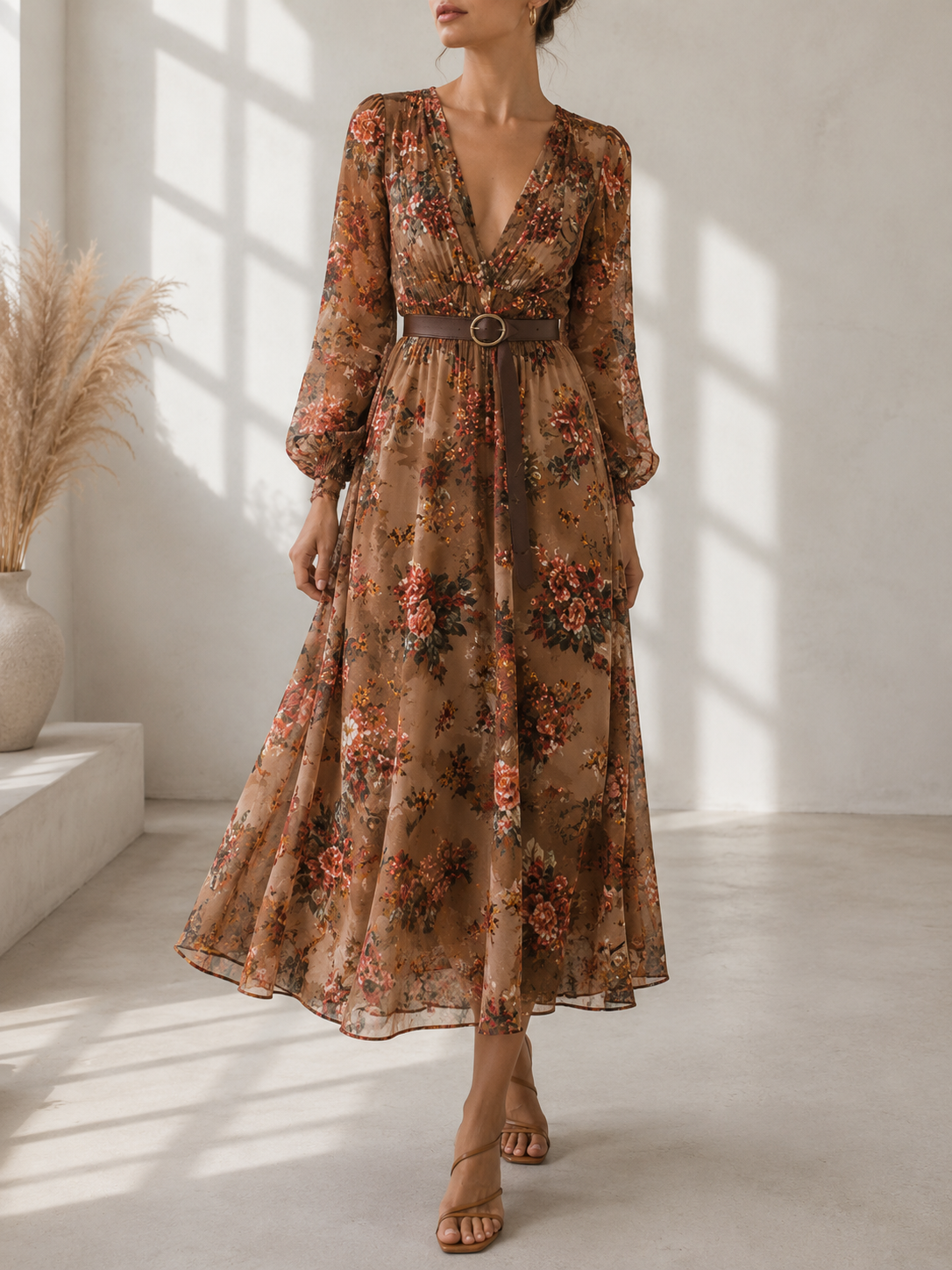 Grace | Ravenna V-Neck Boho Dress