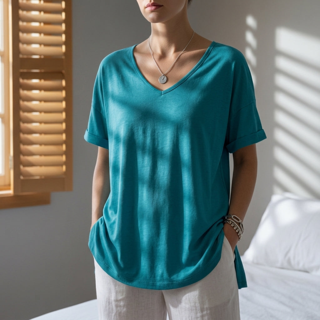 Grace | Sagres Maya Oversized U-Neck Tee
