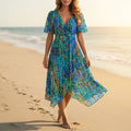 Turquoise Multi Floral
