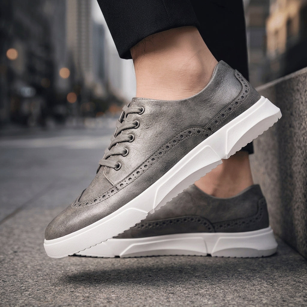 Grayson | Camogli Leather Brogue Sneakers
