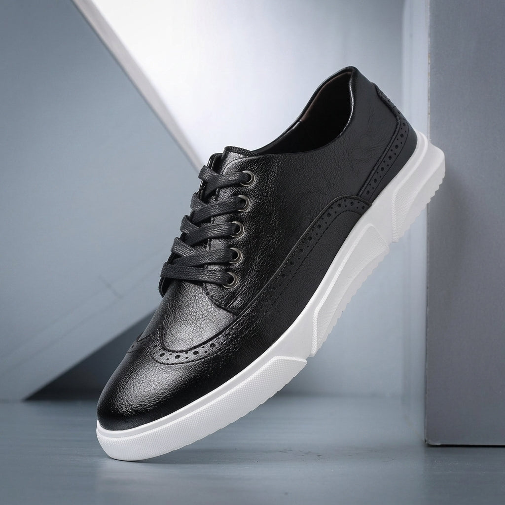 Grayson | Camogli Leather Brogue Sneakers