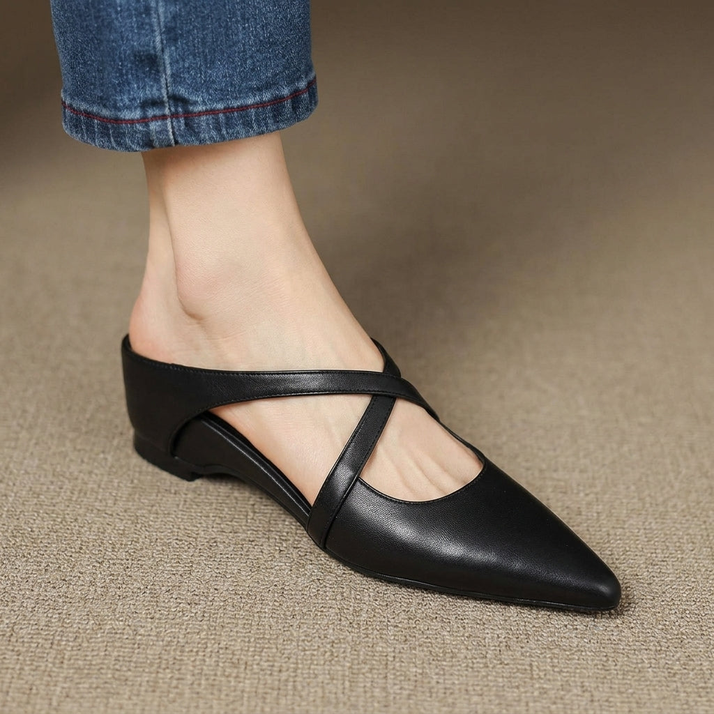 Harper | Granada Orthopedic Leather Mules