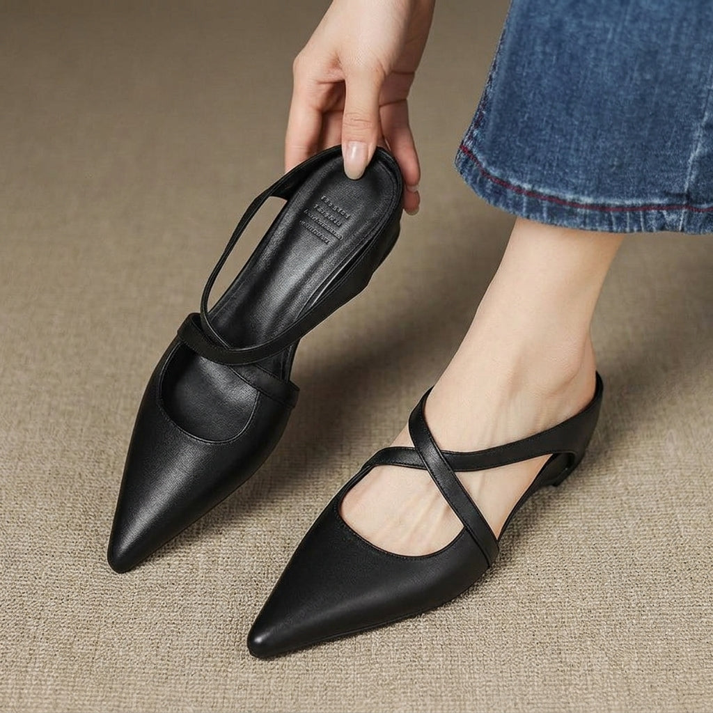 Harper | Granada Orthopedic Leather Mules