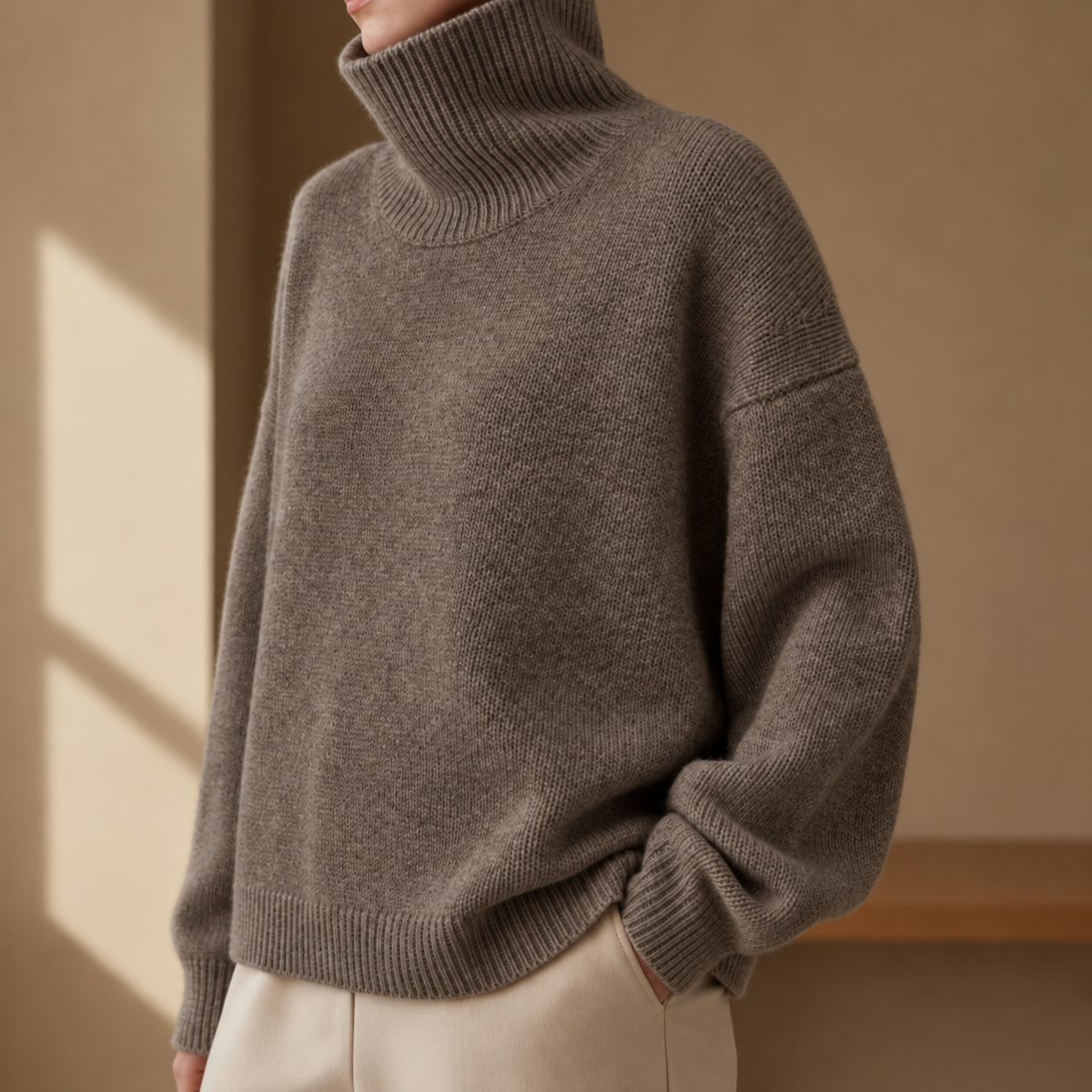 Harper | Ravello Oversized Turtleneck Sweater