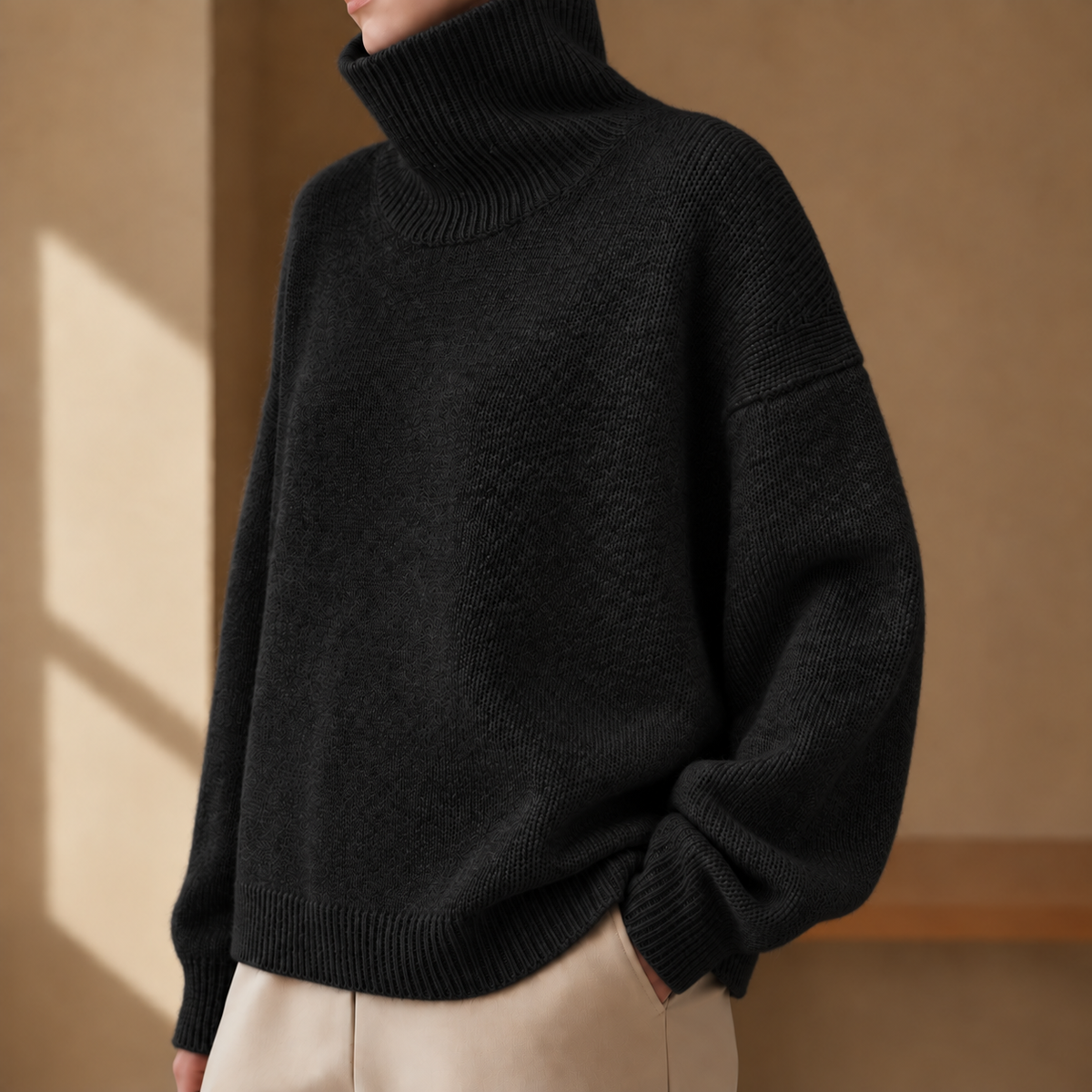 Harper | Ravello Oversized Turtleneck Sweater
