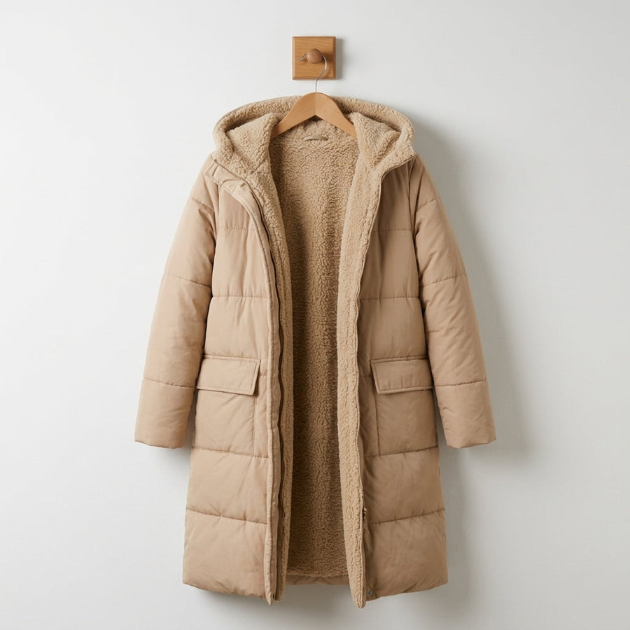 Hazel | Bélae Quilted Coat with Hood