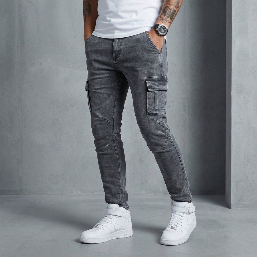 Henry | Amalfi Slim Cargo Denim Jeans