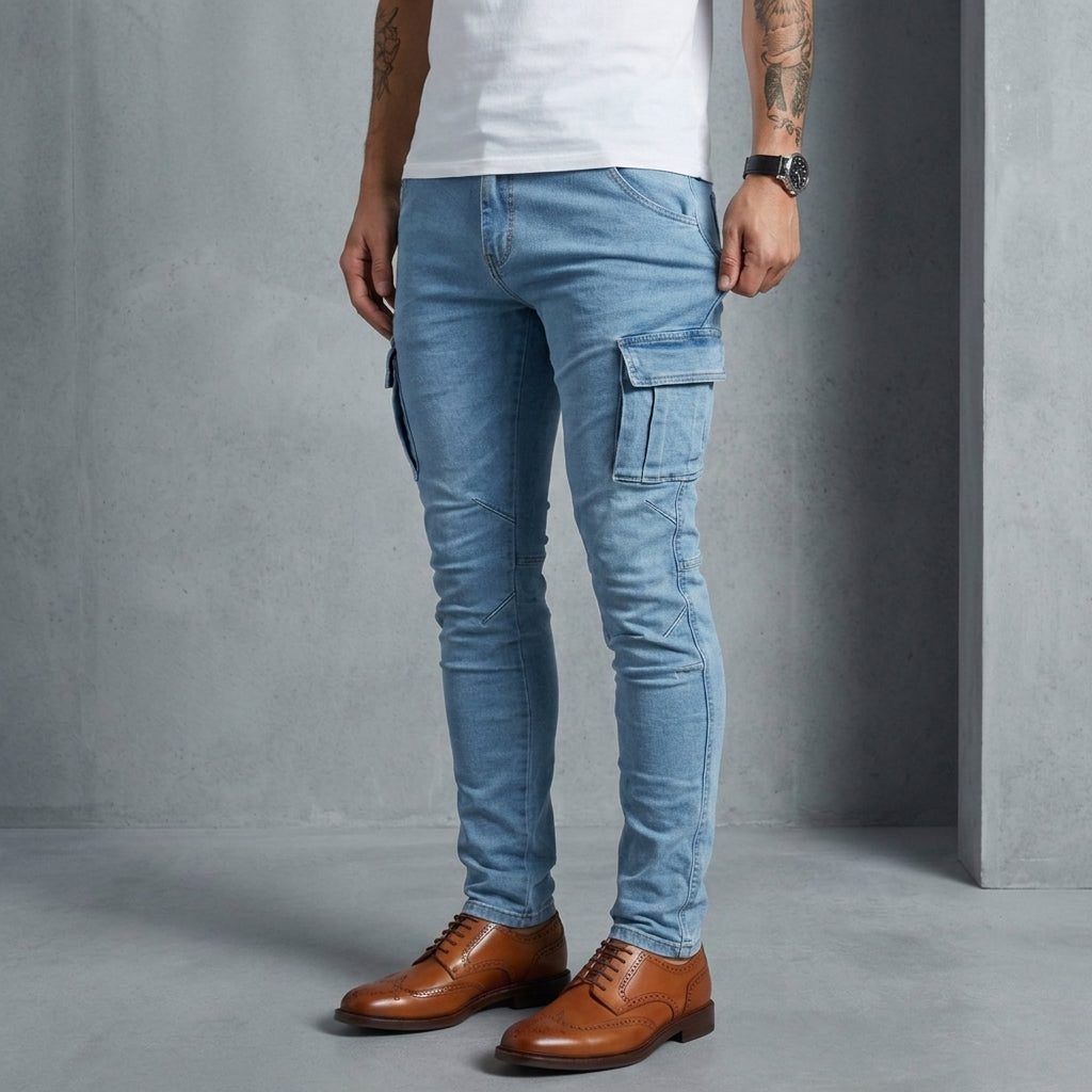 Henry | Amalfi Slim Cargo Denim Jeans