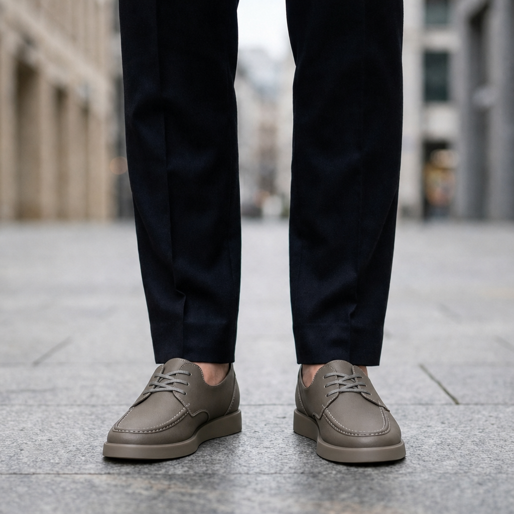 Henry | Montalcino Leather Moc-Toe Oxfords