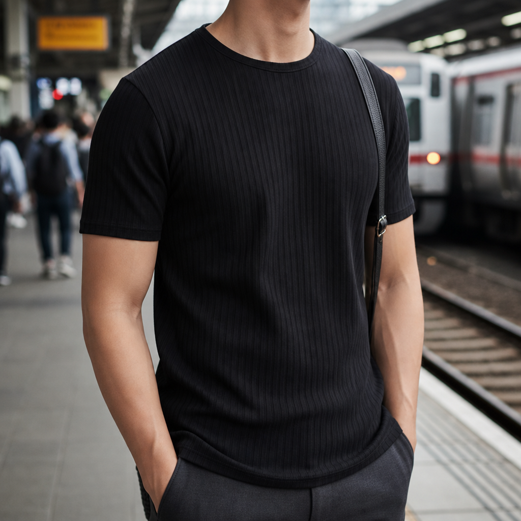 Hudson | Monemvasia Ribbed Fitted T-Shirt
