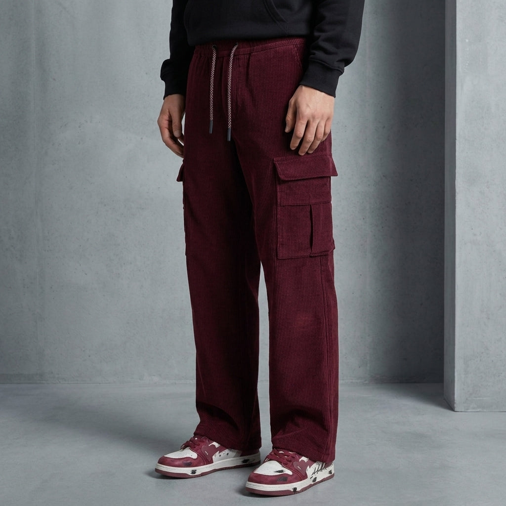 Isaac | Porteza Corduroy Cargo Pants