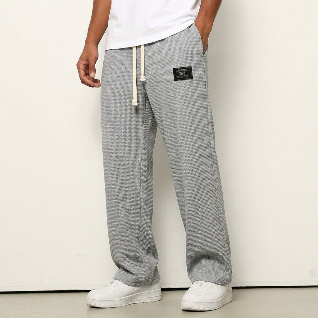 Isaac | Sorrento Waffle Wide Leg Trousers