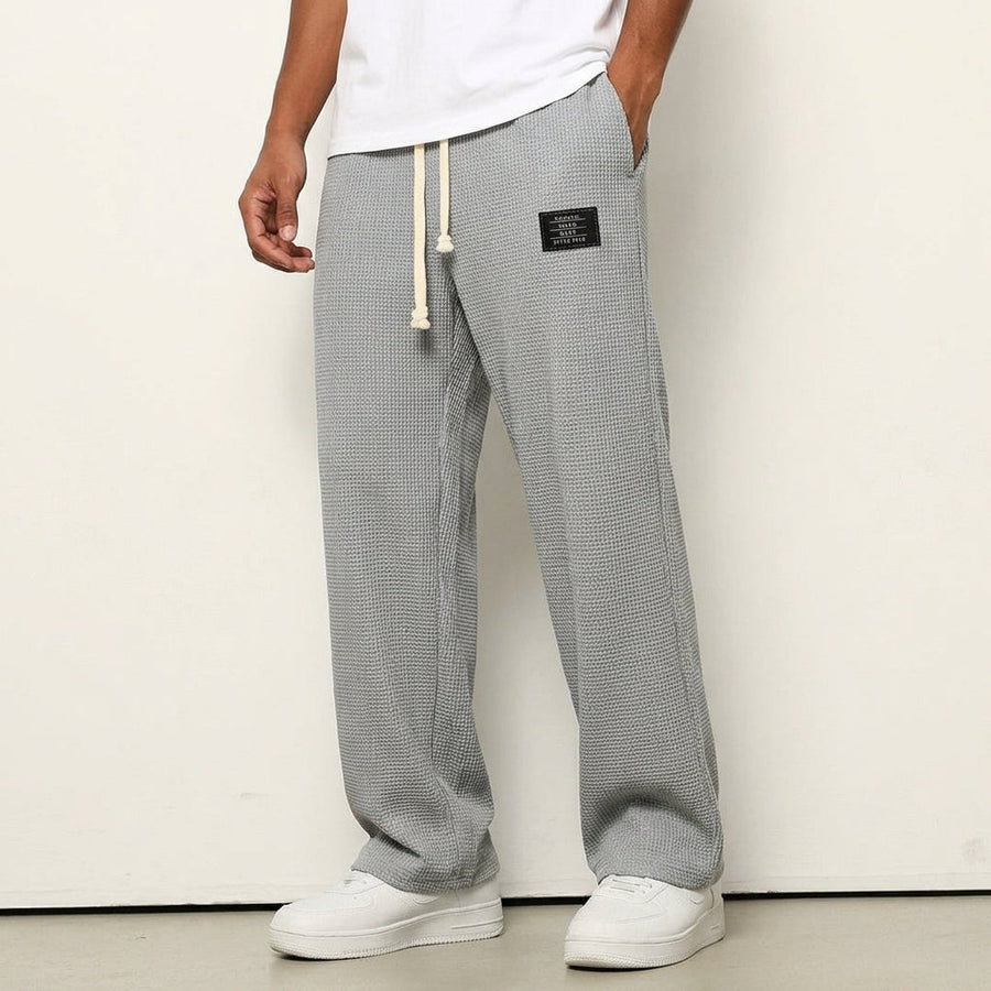 Isaac | Sorrento Waffle Wide Leg Trousers