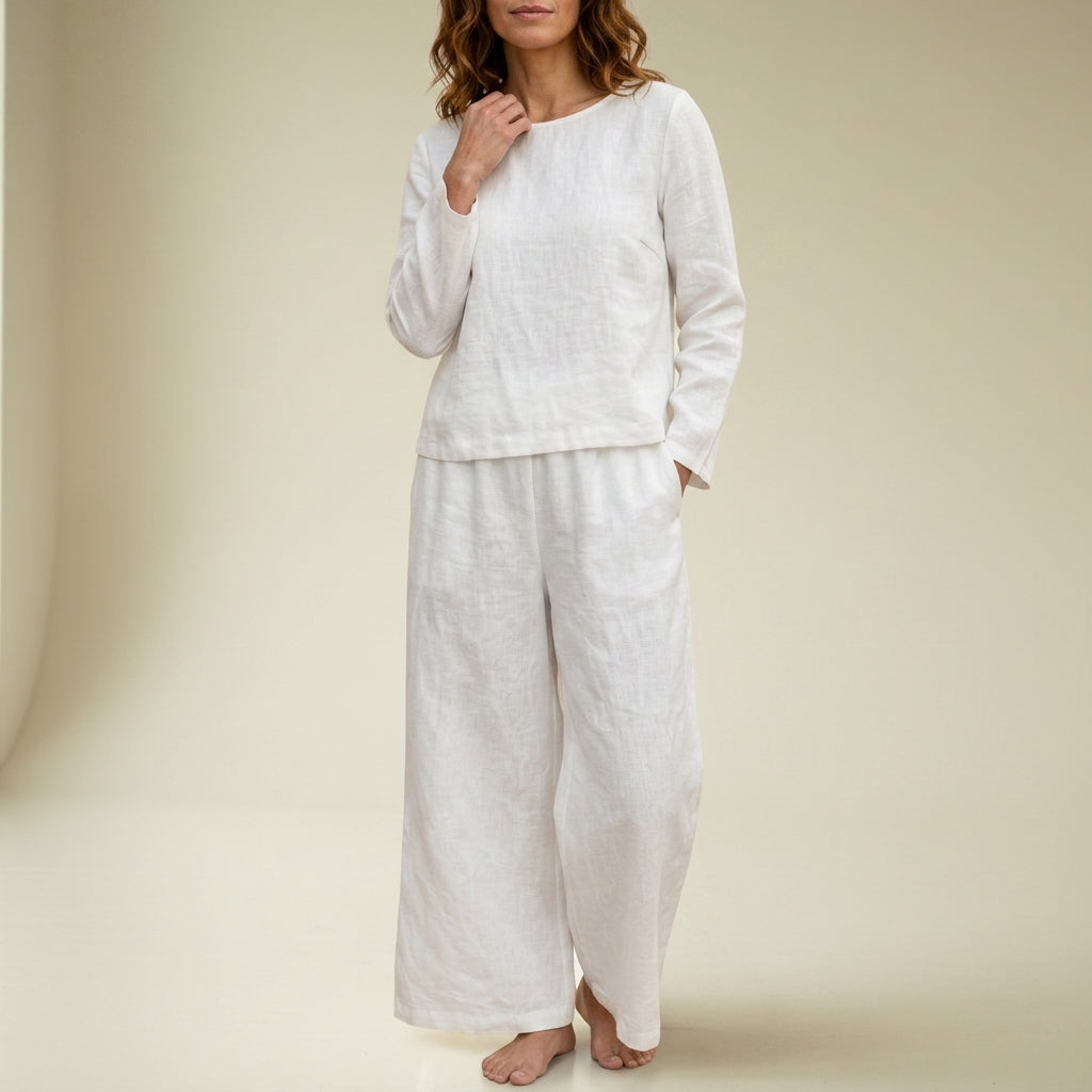 Isabella | Kythnos Linen Wide-Leg Set