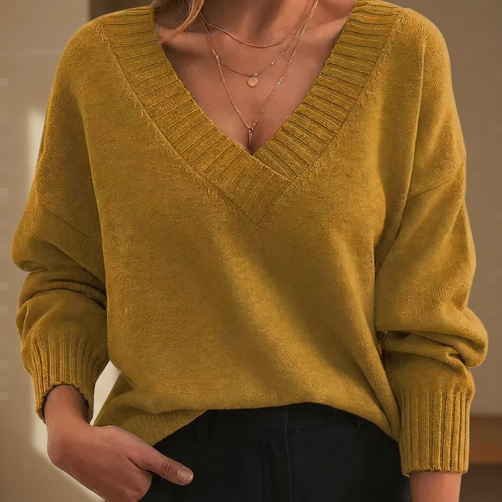 Isla | Chianti V-Neck Sweater