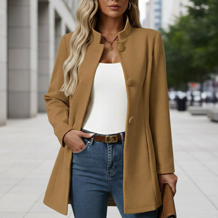 Isla | Hondarribia Button Front A-Line Coat