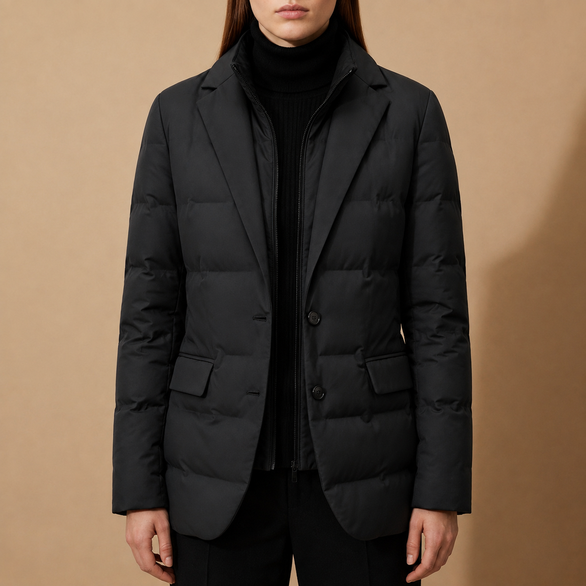 Isla | Thassos Quilted Puffer Blazer Coat