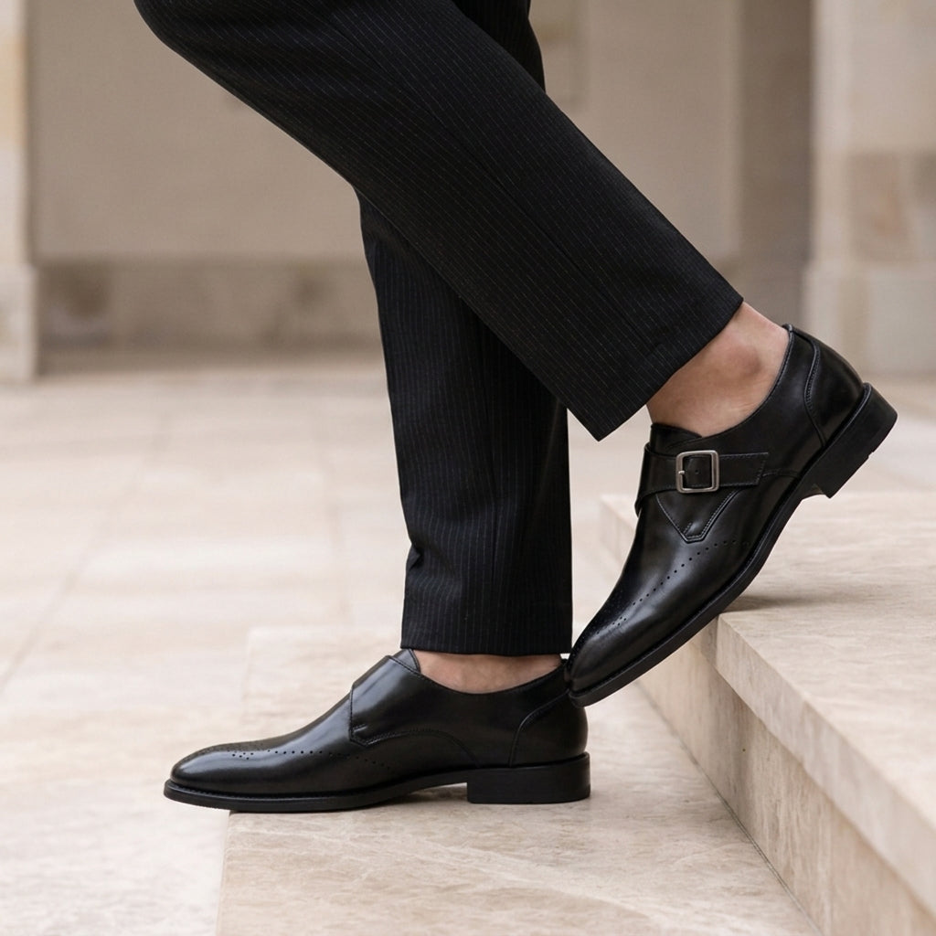 Jack | Rhodes Monk Strap Brogues