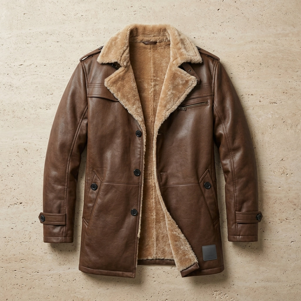 Jackson | Blackrock Faux Leather Coat
