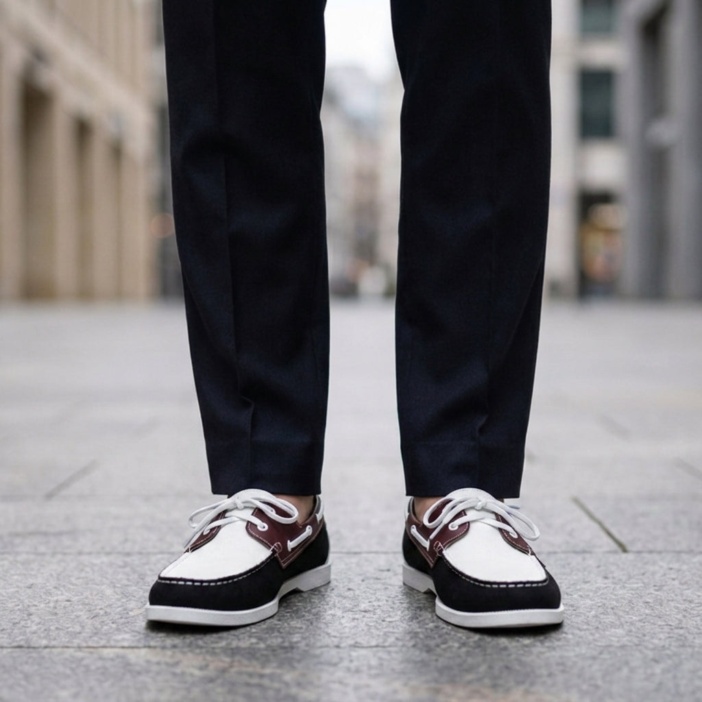 Jacob | Imperia Two-Tone Boat Shoes