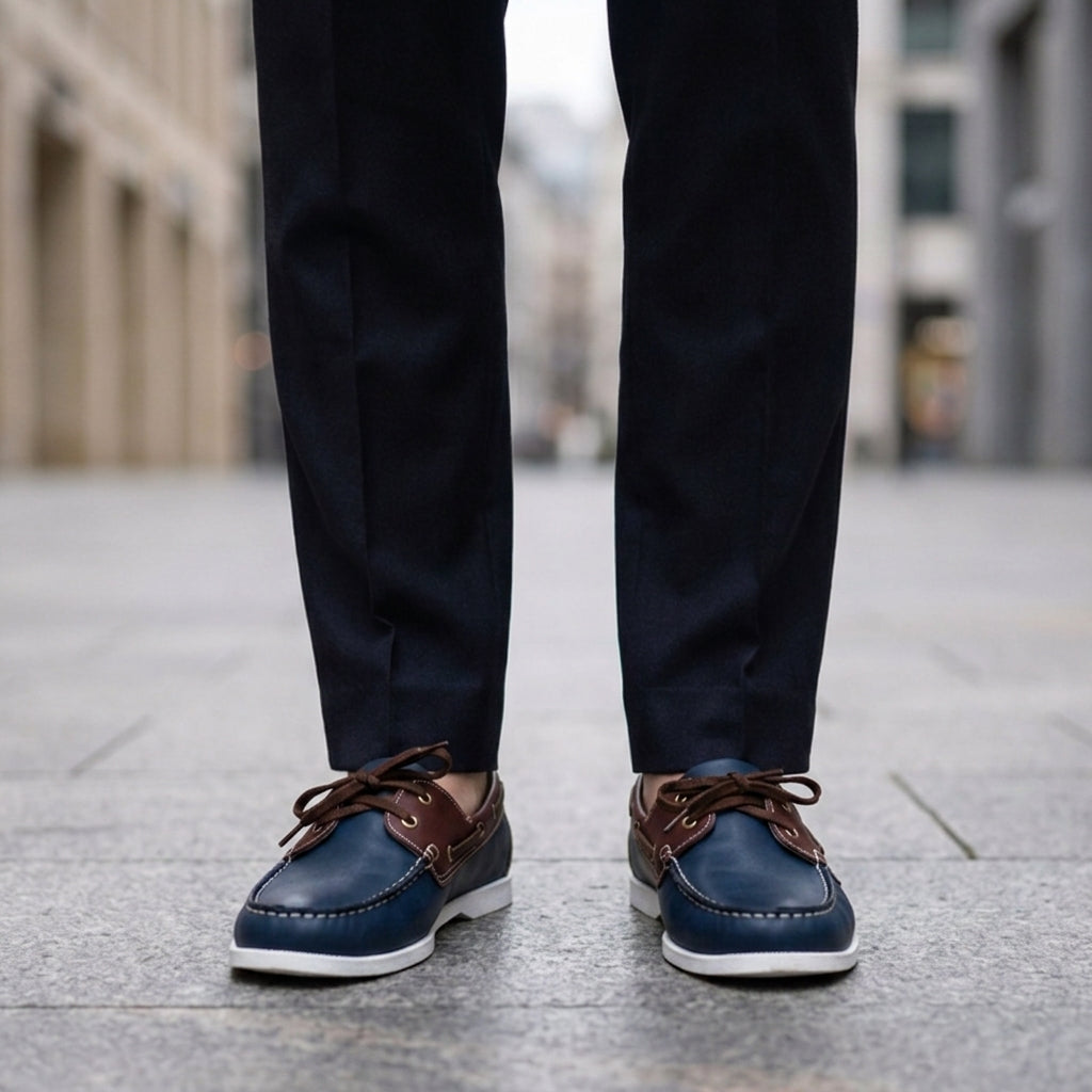 Jacob | Imperia Two-Tone Boat Shoes