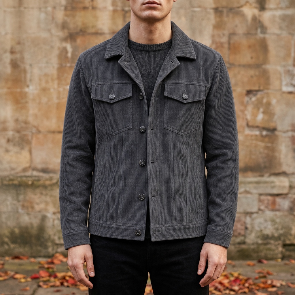 Jonathan | Modica Corduroy Button-Up Jacket